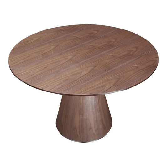 Moes Home - Otago Dining Table Round in Walnut - KC-1028-03-0 veiw 2