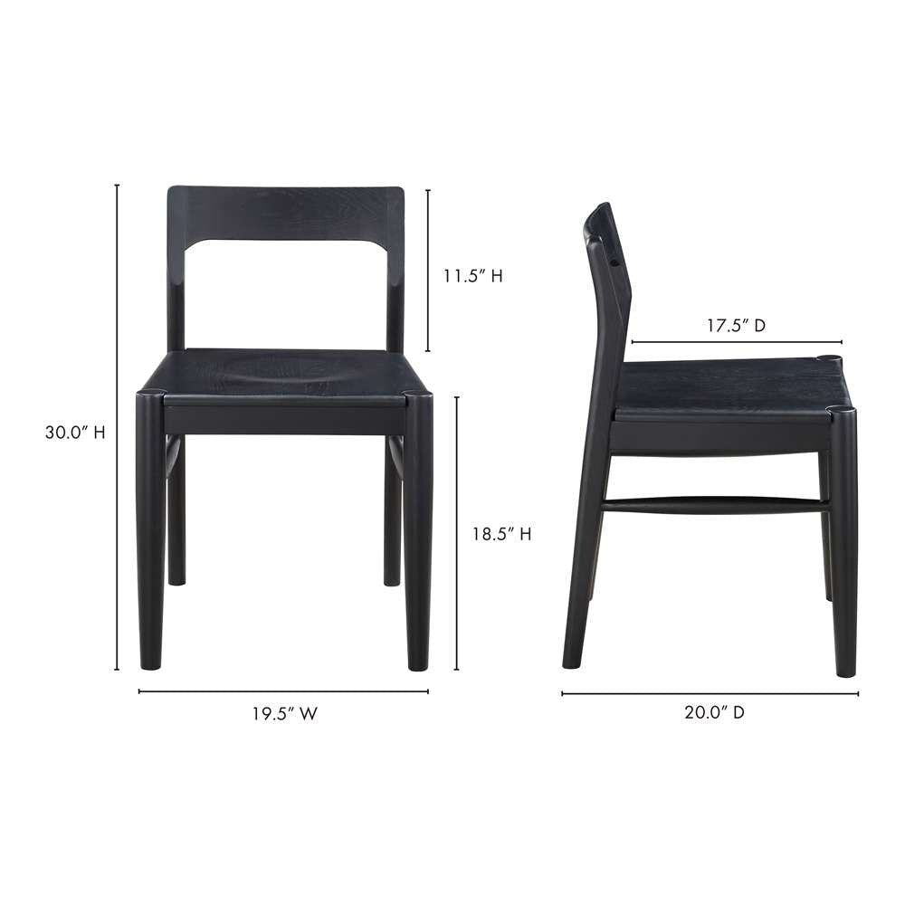 Moes Home - Owing Dining Chair Black (Set of 2) - BC-1123-02 veiw 9