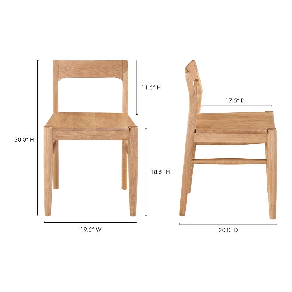 Moes Home - Owing Dining Chair Oak (Set of 2) - BC-1123-24 veiw 11
