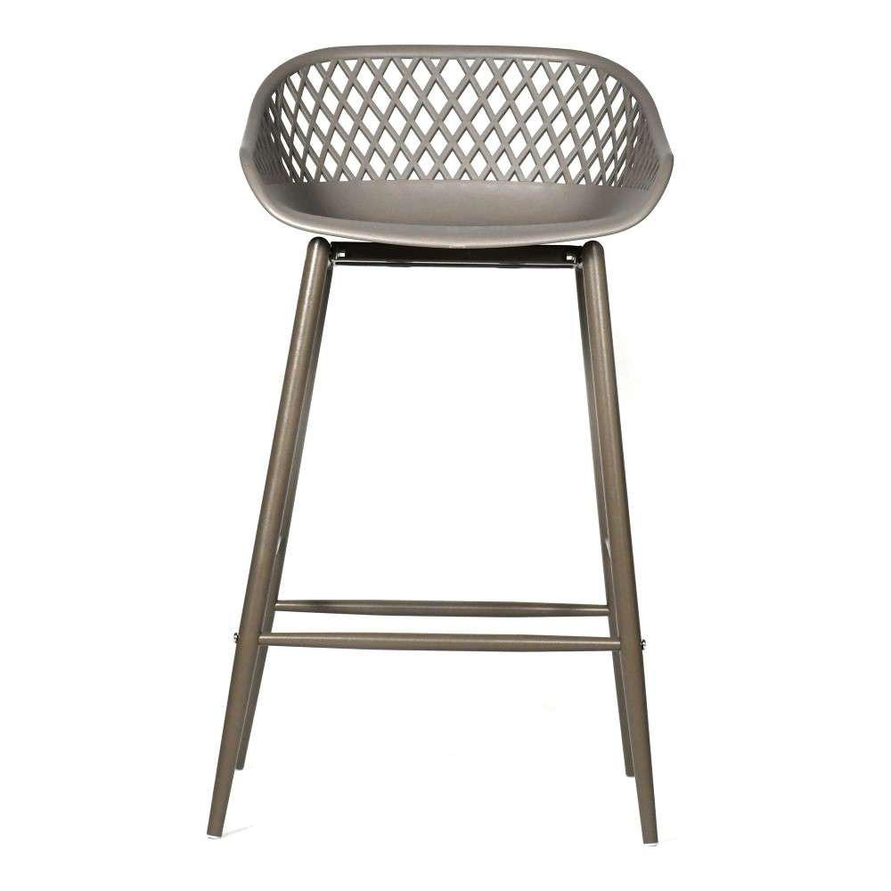 Moes Home - Piazza Outdoor Counter Stool Grey (Set of 2) - QX-1009-15 veiw 1