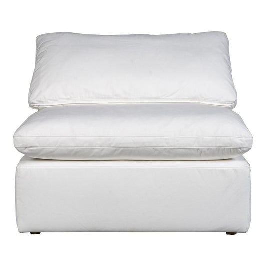 Moes Home - Terra Condo Armless Chair Livesmart Fabric Cream - YJ-1013-05 veiw 2