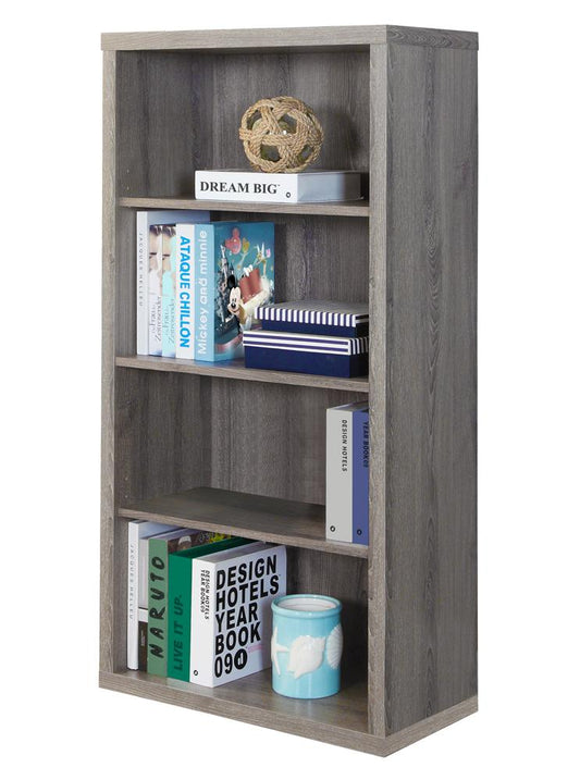 Monarch Specialties - Bookshelf, Bookcase, Etagere, 5 Tier, 48inH, Office, Bedroom, Laminate, Brown, Contemporary, Modern - I-7060 veiw 2