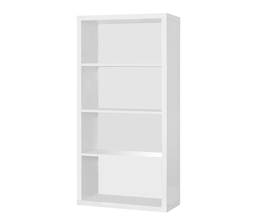 Monarch Specialties - Bookshelf, Bookcase, Etagere, 5 Tier, 48inH, Office, Bedroom, Laminate, White, Contemporary, Modern - I-7059 veiw 2