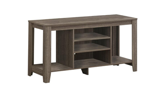 Monarch Specialties - Tv Stand, 48 Inch, Console, Media Entertainment Center, Storage Shelves, Living Room, Bedroom, Laminate, Brown, Contemporary, Modern - I-3528 veiw 2