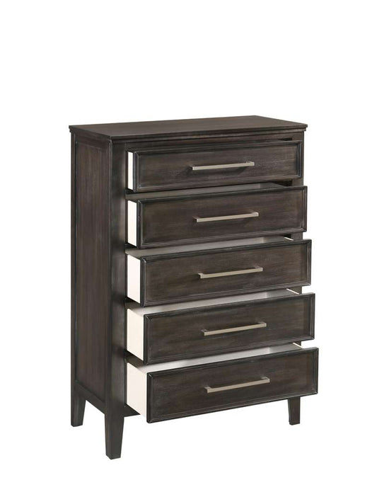 New Classic Furniture - Andover Chest-Nutmeg - B677B-070 veiw 2