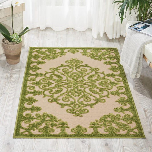 Nourison - Aloha ALH12 Green 28in x 4 Indoor-outdoor Area Rug - ALH12-99446299109_CLOSEOUT veiw 2