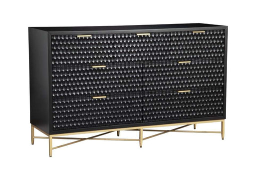 Origins by Alpine - Black Pearl Dresser in Black - 6400BLK-03 veiw 2