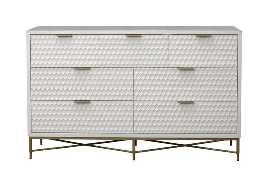 Origins by Alpine - White Pearl Dresser in White - 6400-03 veiw 2