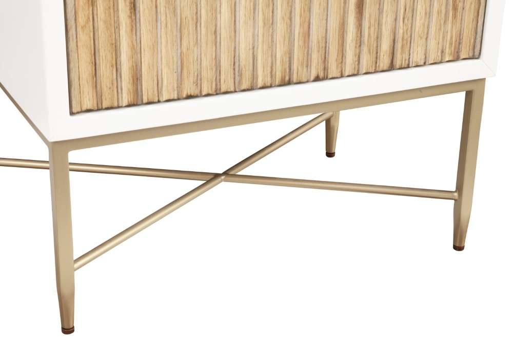 Origins by Alpine - Larsen Nightstand in White - 7400-02 veiw 6