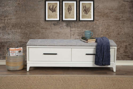 Origins by Alpine - Nova Bench in Chalk White - 110-W-12 veiw 2