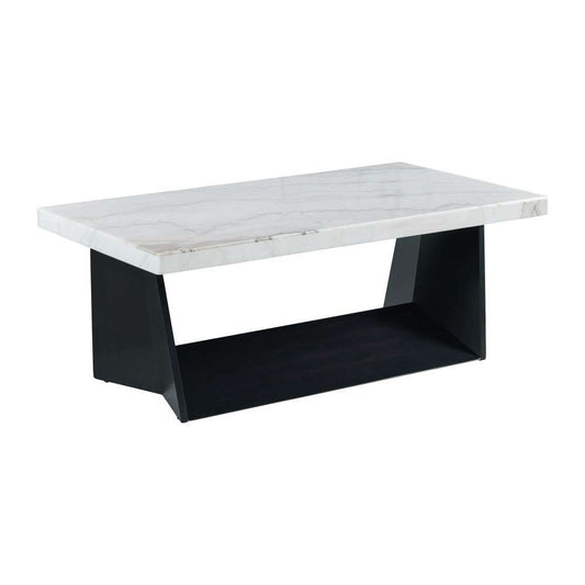 Picket House Furnishings - Tobias Coffee Table with White Marble Top - CTBY100CTC veiw 2
