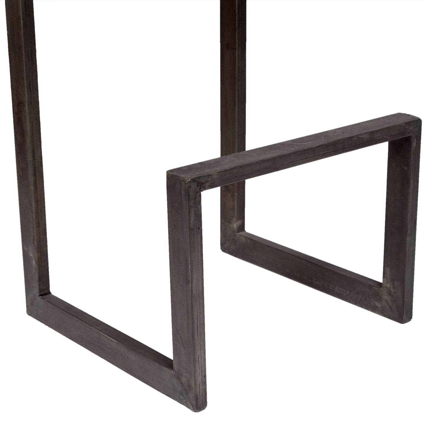 Porter Designs - Cube Solid Mango Wood & Metal Bar Stool, Gray - 07-108-24-5260 veiw 8