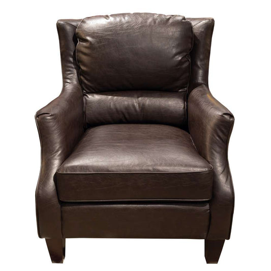 Porter Designs - Garnett Crackle Leather Club Style Accent Chair, Brown - 02-201-06-519 veiw 2