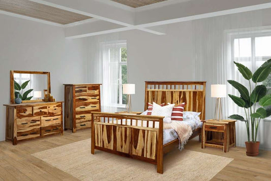 Porter Designs - Kalispell Solid Sheesham Wood Chest, Natural - 04-116-03-PDU109 veiw 2