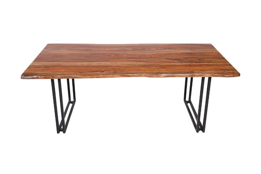 Porter Designs - Manzanita Live Edge Solid Acacia Wood Dining Table, Brown - 07-196-01-DT82HW-KIT veiw 2