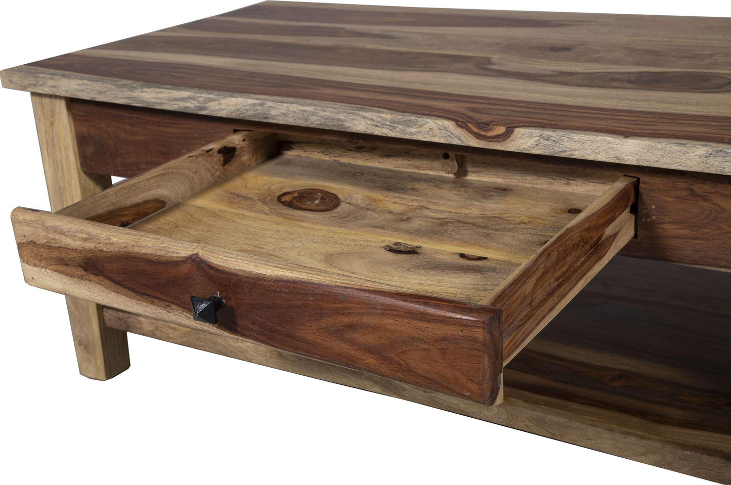Porter Designs - Taos Solid Sheesham Wood Coffee Table, Natural - 05-196-01-9011N veiw 7