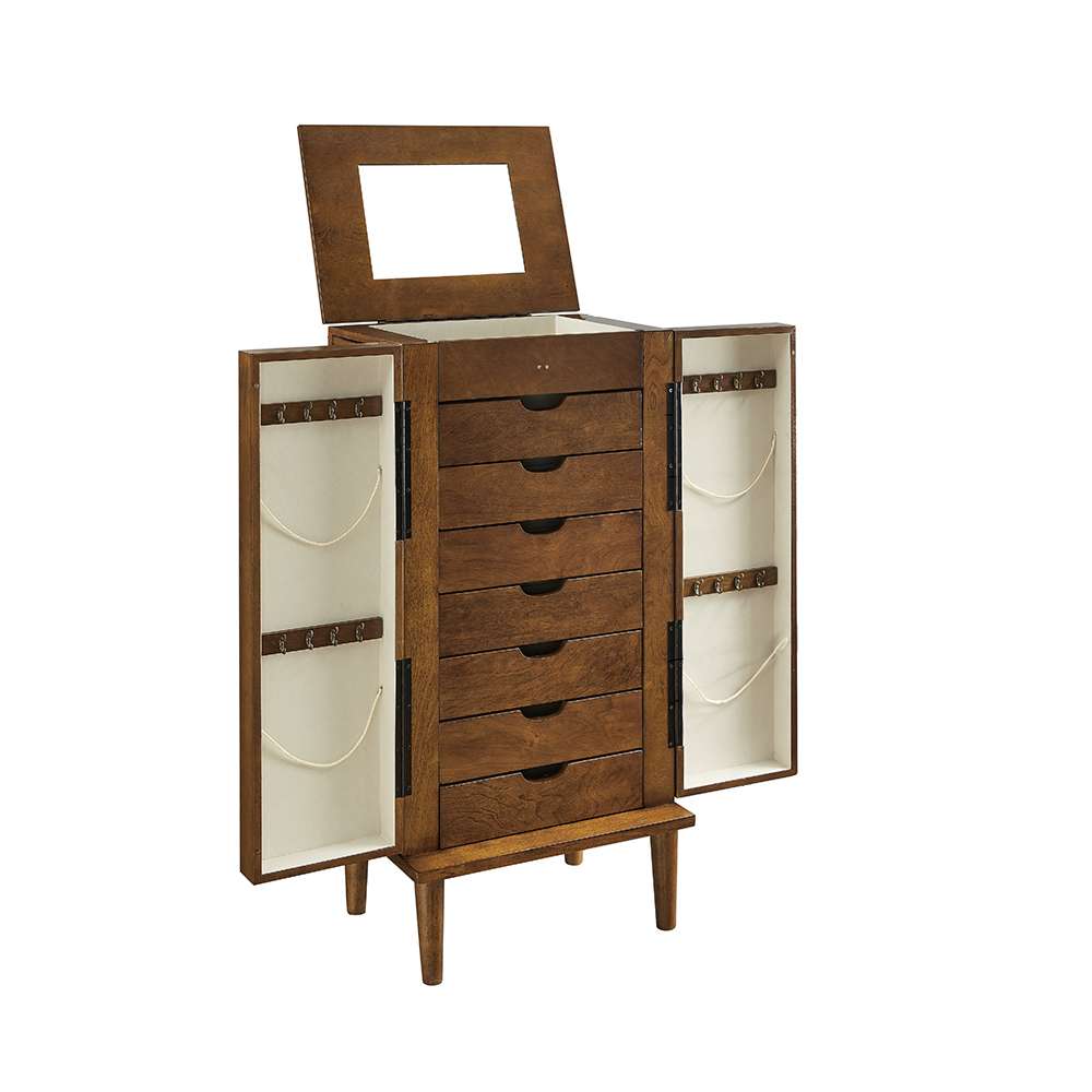 Powell Company - Mekia Jewelry Armoire Brown - D1506J23 veiw 1