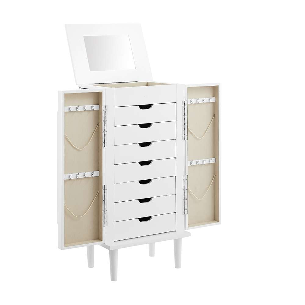 Powell Company - Mekia Jewelry Armoire White - D1506J23W veiw 1