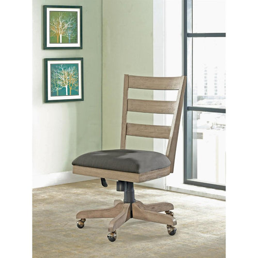 Riverside Furniture - Perspectives Wood Back Upholstered Desk Chair - 28127 veiw 2