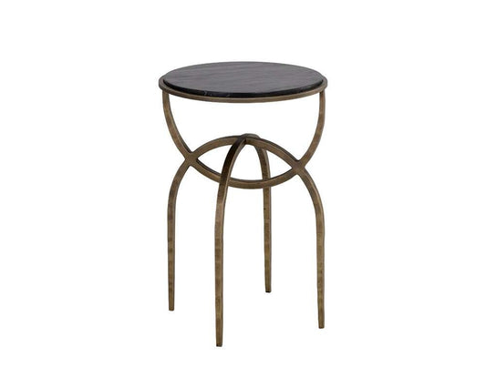 Sunpan - Alicent End Table - Black Marble - 110190 veiw 2