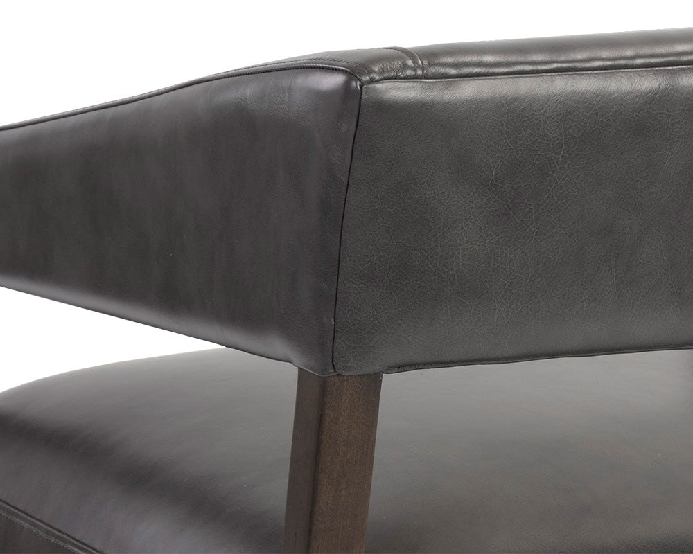 Sunpan - Westport Carlyle Lounge Chair - Brentwood Charcoal Leather - 110530 view 8