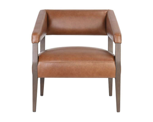 Sunpan - Westport Carlyle Lounge Chair - Shalimar Tobacco Leather - 110532 veiw 2