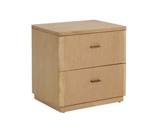 Sunpan - MIXT Etienne Nightstand - Rustic Oak - 110133 veiw 2