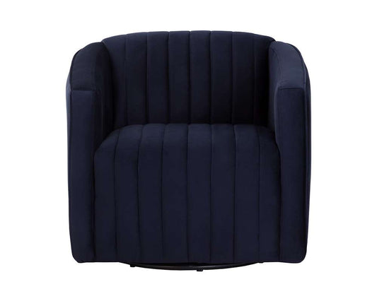 Sunpan - Garrison Swivel Lounge Chair - Abbington Navy - 110185_SUN veiw 2