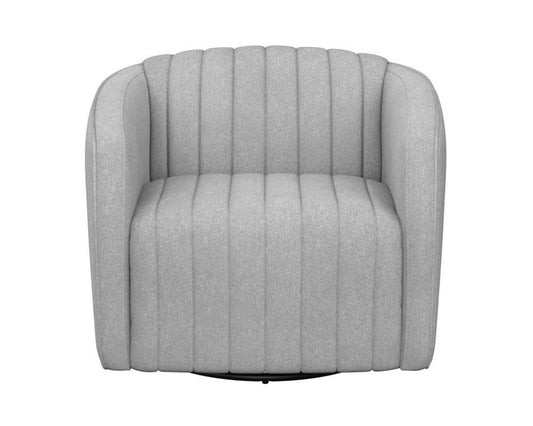 Sunpan - Domestic Garrison Swivel Lounge Chair - Liv Dove - 111321 veiw 2