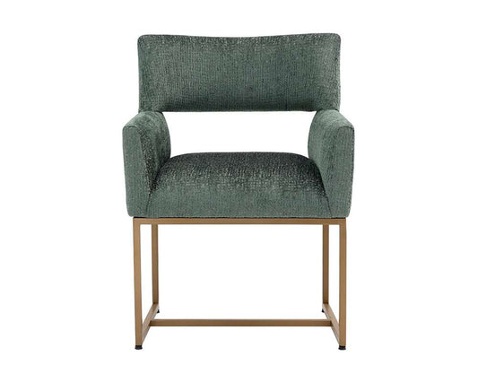 Sunpan - Greco Dining Armchair - Aura Teal - 110782 veiw 2