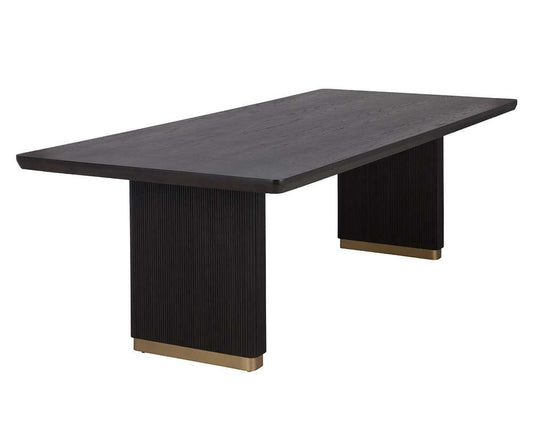 Sunpan - Kalla Dining Table Rectangular - Charcoal - 96in - 110990 veiw 2