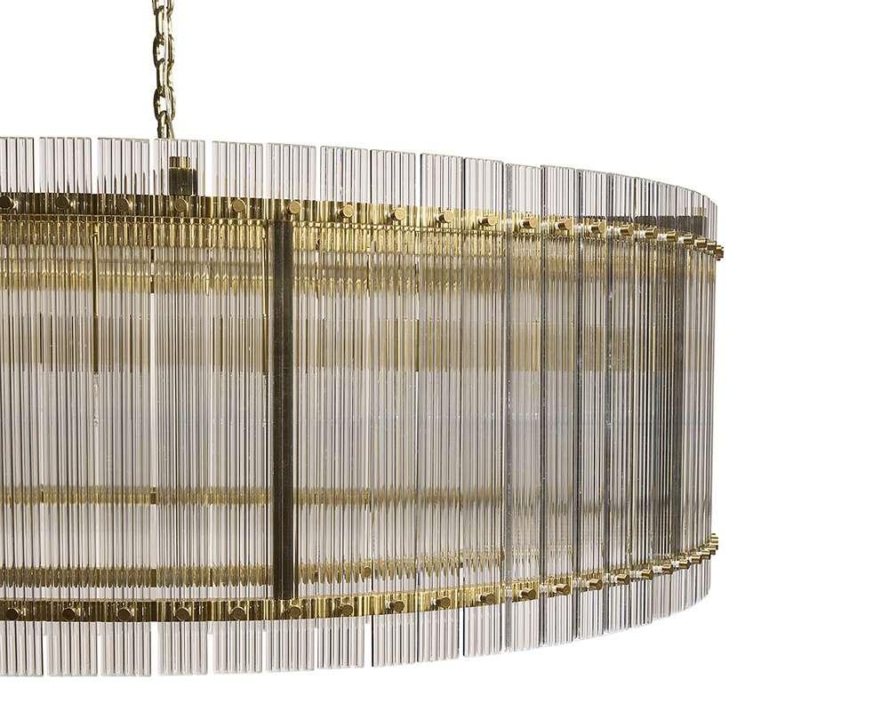 Sunpan - Ikon Kore Chandelier Large - Brass - Clear - 107929_CLOSEOUT veiw 4