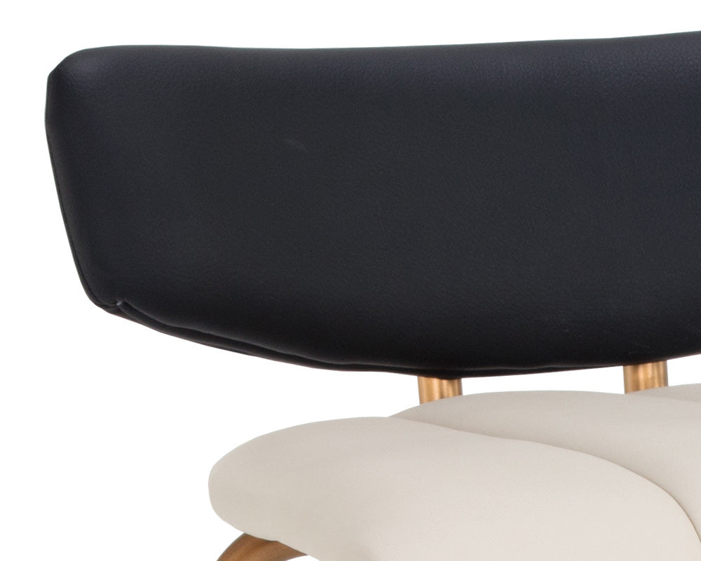 Sunpan - Ikon Lorelei Counter Stool - Dillon Cream / Dillon Black - 106019 view 7