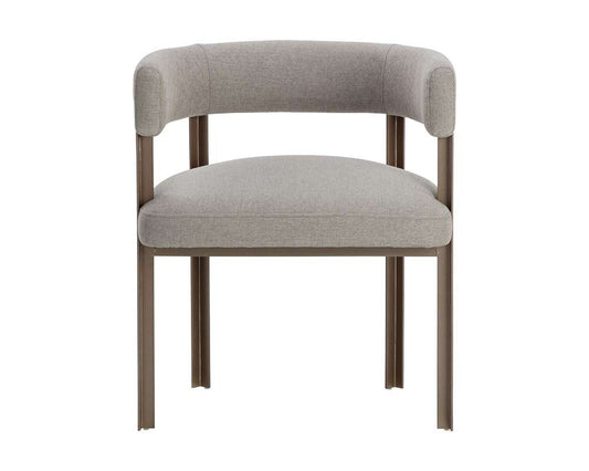 Sunpan - Ikon Mae Dining Armchair - Ernst Sandstone - 109377 veiw 2