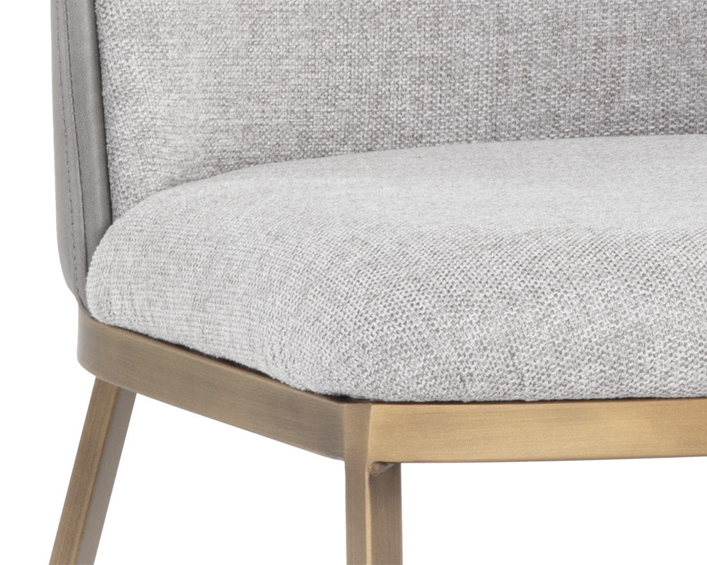 Sunpan - Marie Dining Chair - Belfast Heather Grey / Bravo Metal (Set Of 2) - 108546 view 8