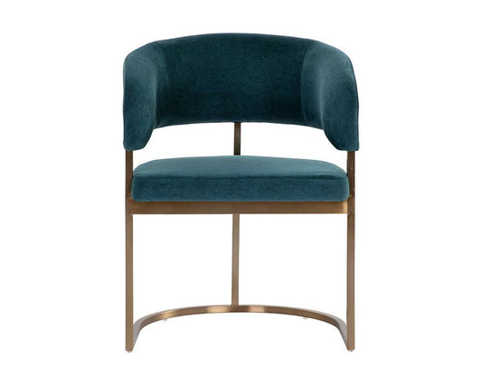 Sunpan - Ikon Marris Dining Armchair - Gold - Danny Teal - 109049 veiw 2