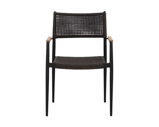 Sunpan - Nava Stackable Dining Armchair - Black (Set Of 2) - 111091 veiw 2