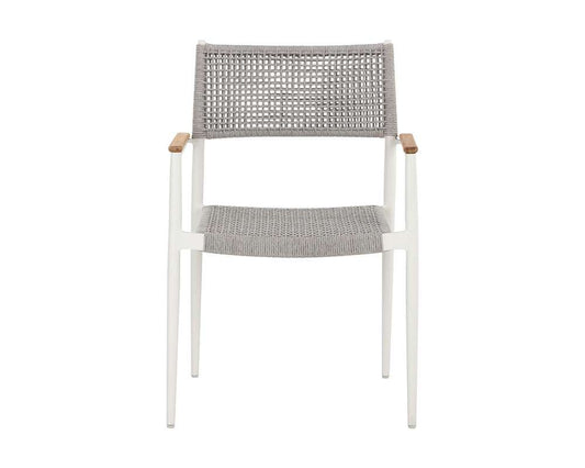 Sunpan - Nava Stackable Dining Armchair - White (Set Of 2) - 111090 veiw 2
