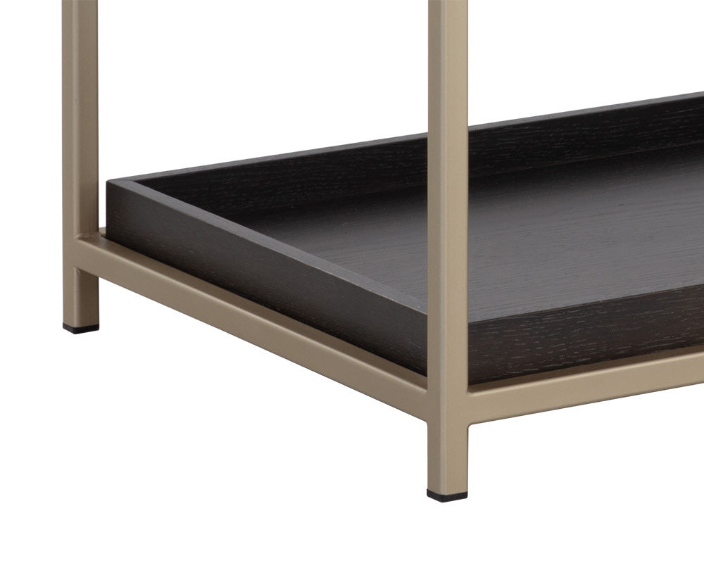 Sunpan - Artezia Rebel Nightstand Large - Gold - Charcoal Grey - 109073 view 6