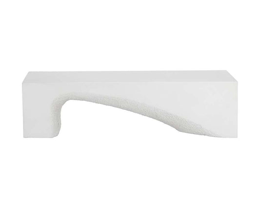 Sunpan - Soma Bench - White - 110445 veiw 2