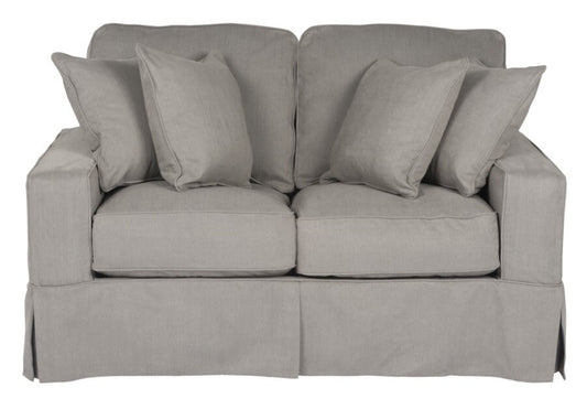Sunset Trading - Americana Slipcovered Loveseat Performance Gray - SU-108510-391094 veiw 2