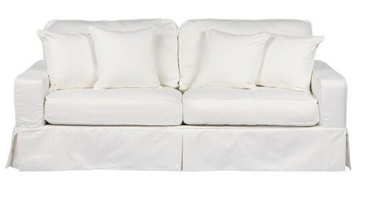 Sunset Trading - Americana Slipcovered Sofa Performance White - SU-108500-391081 veiw 2