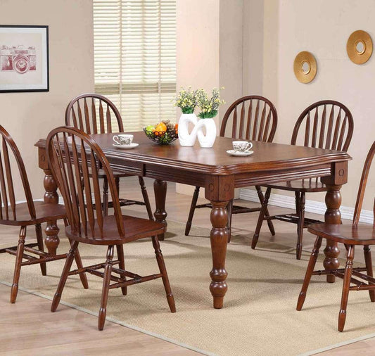 Sunset Trading - Andrews 72in Rectangular Extendable Dining Table - DLU-ADW4272-CT veiw 2