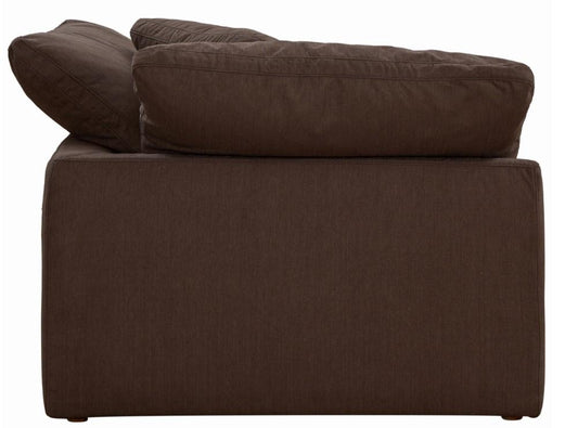 Sunset Trading - Contemporary Puff Collection Slipcover Only for 44in Square Modular Sofa Sectional Chair Brown - SU-145851SC-391088 veiw 2