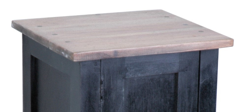 Sunset Trading - Shabby Chic Cottage 1 Door Accent Cabinet Antique Black - CC-TAB1025TLD-ABSV veiw 4