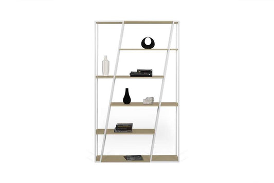 TEMAHOME - Albi Bookshelf in Light Oak and White Steel - 9500322334 veiw 2