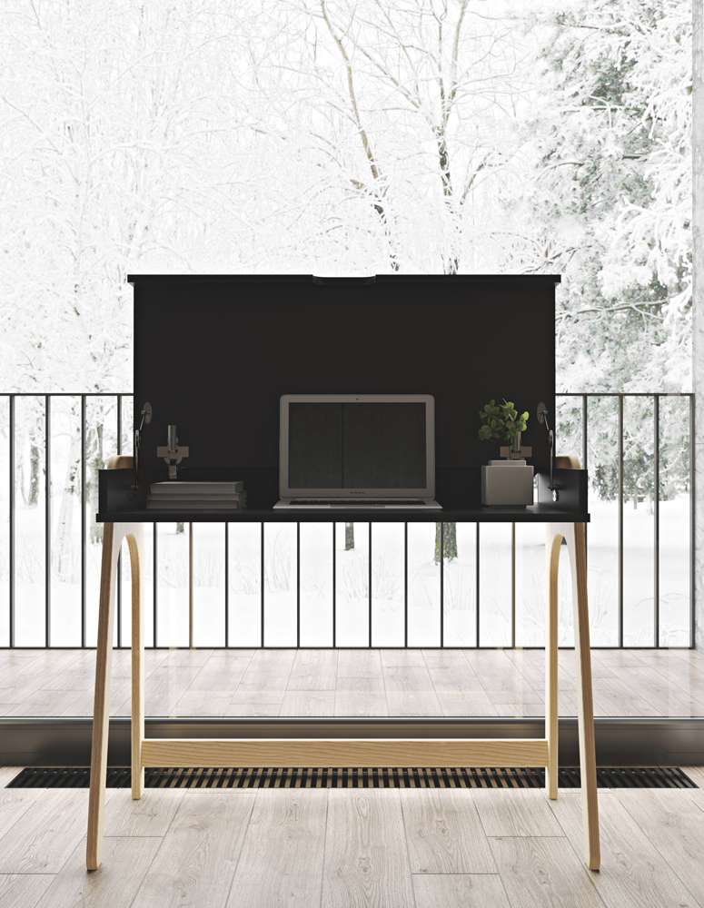TEMAHOME - Aura Desk in Oak / Pure Black - 9003053252 veiw 7