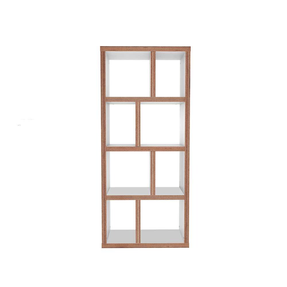 TEMAHOME - Berlin 4 Levels Bookcase 70 Cm in Pure White / Plywood - 9500318108 veiw 3