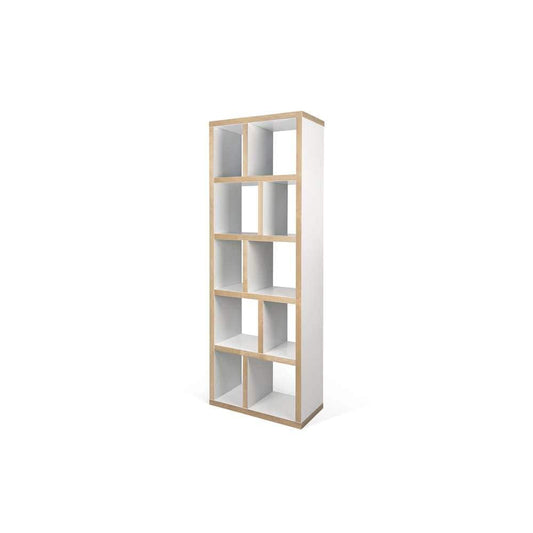 TEMAHOME - Berlin 5 Levels Bookcase 70 Cm in Pure White / Plywood - 9500320217 veiw 2