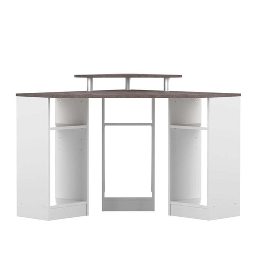 TEMAHOME - Corner Desk in White / Concrete Look - E1112A2198X00 veiw 2
